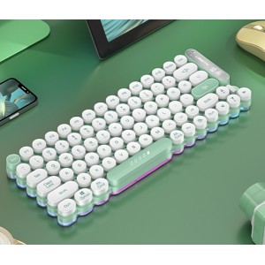 静音轻薄便捷办公电脑RGB灯光薄膜键盘